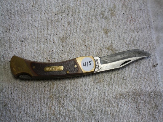 Vintage Schrade 7-OT Folding Hunting Knife, Lock Back