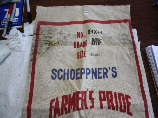 Schoeppner's Hybrid Corn Seed Cloth Sack