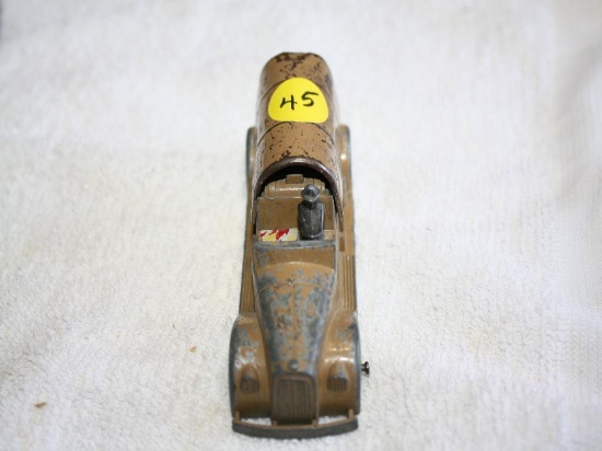 Early Fire Toy Covered Metal Truck