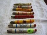 (8) Vintage Farm Bullet Pencils