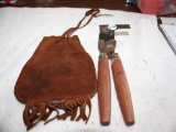 H90 Lead Ball Mold and Leather Pouch