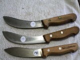 (3)Vintage Kaicut Half Skinner, 2 Lg. Skinners