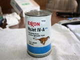 Rare Exxon Quart Tin Can, Hy-Jet IV-A Plus Aviation Fluid
