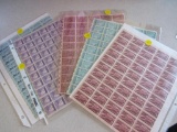 5 Sheets 3 Cent Stamps