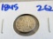 1845 Seated Half Dime