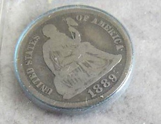 1889-S Seated Liberty Dime
