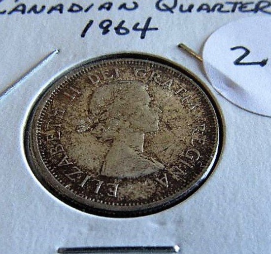 1964 Canadian Quarter