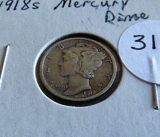 1918-S Mercury Dime