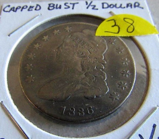 1836 Capped Bust Half Dollar