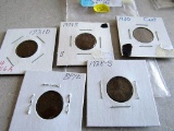 5 Lincoln Cents