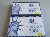 (2) 2000, '02 US Proof Sets