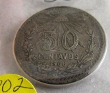 1906 Mexico 50 Centavos