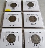 6 Buffalo Nickels