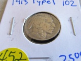 1913 type 1 Buffalo Nickel