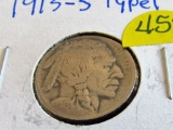 1913-s type 1 Buffalo Nickel