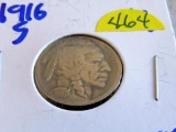 Semi key date 1916-s Buffalo Nickel