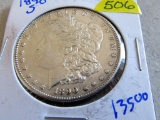 Unc. 1890-s Morgan Silver Dollar