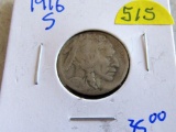 1916-s semi key date Buffalo Nickel