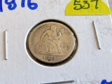 1876 Seated Dime