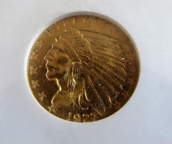 1927 $2.50 Gold Indian Piece