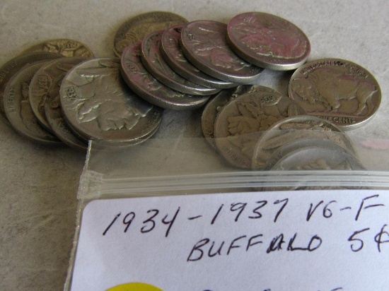 1934-1937 Buffalo Nickels