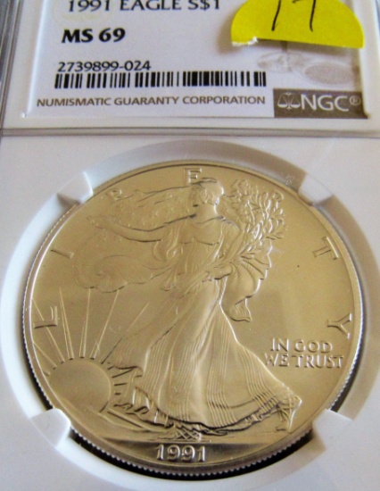 1991 AMERICAN SILVER EAGLE