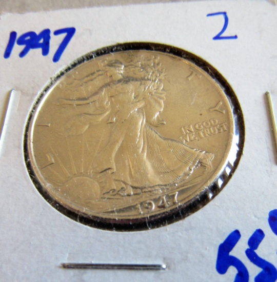 1947 WALKING LIBERTY HALF DOLLAR