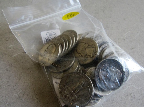 $10.00 Face Value Washington Quarters