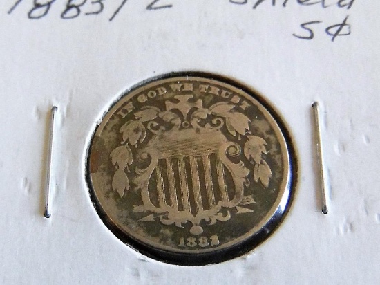 1883/2 Shield Nickel