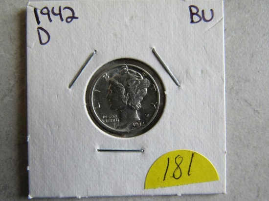 1942-D Mercury Dime