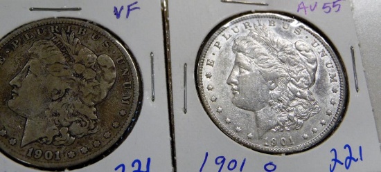 1901-O, 1901-S Morgan Dollars