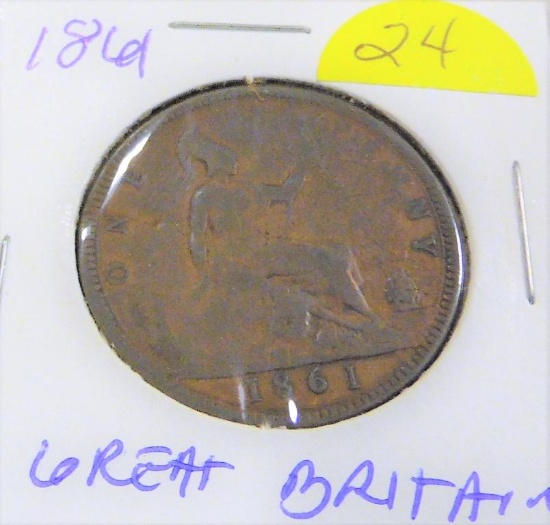 1861 Great Britain Cent
