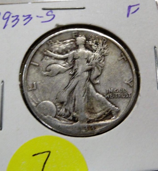 1933-S Walking Liberty Half Dollar