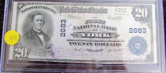 $20.00 National Currency Bank Note