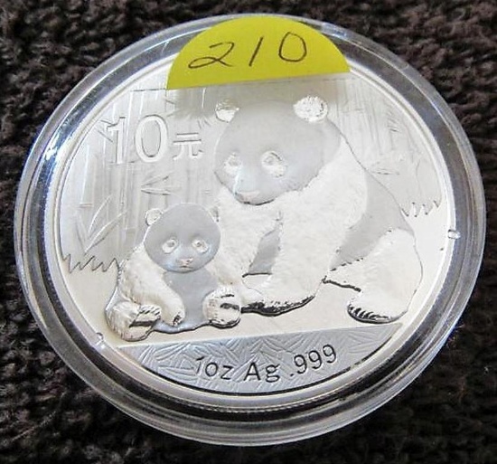 2012  Panda 1 Oz. Silver Round