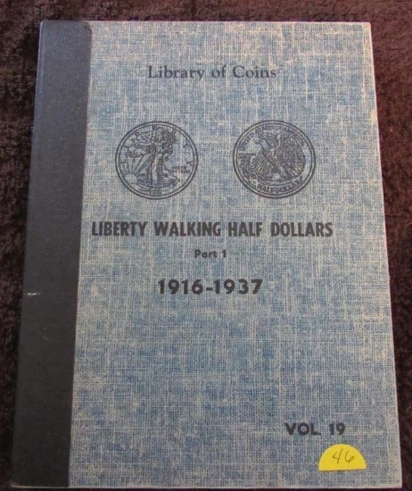 1916-1937 Walking Liberty Halves in Book