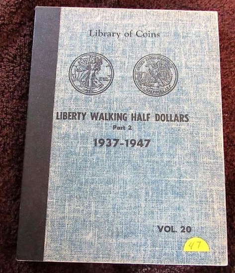 1937-1947 Walking Liberty Halves in Book