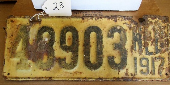 1917 NE License Plate