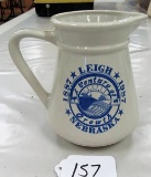 Pottery Advertising Pitcher