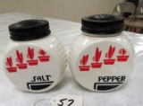Fire King Salt and Pepper Shakers, Rangetop