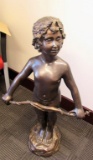Bronze Statue of a young boy