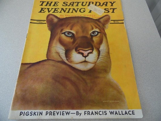 Saturday Evening Post 9/25/1937 Pigskin Preview by Francis Wallace