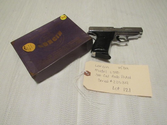 Lorcin Model L380 .280 Cal Auto Pistol w/box