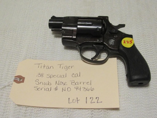 Titan Tiger .38 Special Revolver Snub Barrel
