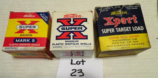 2-Western Super X 20 ga & Western Xpert 12 ga All Full Boxes