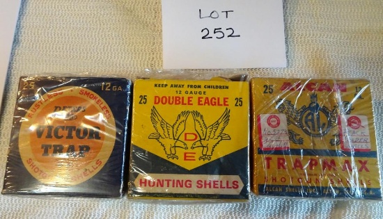 Peters, Double Eagle, & Alcan 12 ga All partial boxes