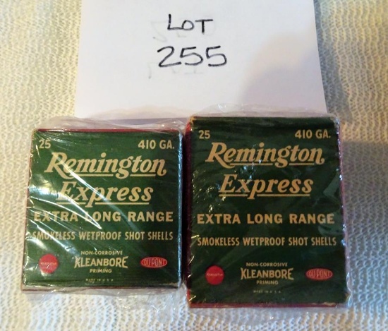 Remington 410 ga 2 1/5" box empty, 3" box full