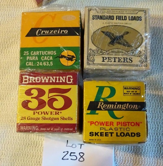 28 ga Browning & Remington, 20 ga Cruzeiro & Peters