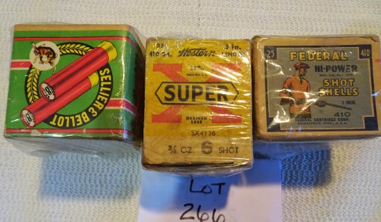 Western, Federal, Sellier & Bellot 410 ga All Partial Boxes