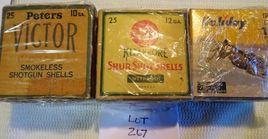 Peters 10 ga, Remington & Holiday 12 ga All Partial Boxes